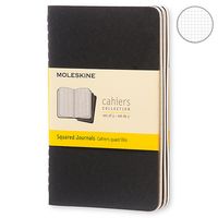3 блокнота Moleskine Cahier маленьких черных QP312