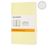 3 блокнота Moleskine Cahier маленьких желтых CH011M23