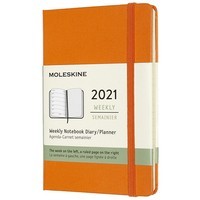 Еженедельник Moleskine 2021 карманный оранжевый DHN112WN2Y21