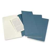 3 блокнота Moleskine Cahier средних голубых CH016B44
