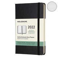Еженедельник Moleskine 2022 маленький черный DHB12WN2Y22