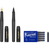 Фото Набор Moleskine x Kaweco Черный Чернильная ручка + Шариковая ручка + 6 картриджей KAWPENSETMBK