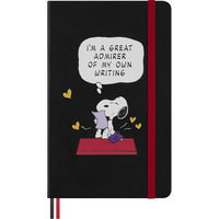 Фото Блокнот Moleskine Peanuts Admirer Средний Линейка Черный LEPENB31HSNOOPYBK