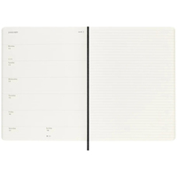 Фото Еженедельник Moleskine 2026 большой Мягкий Черный DSB12WN4Y26