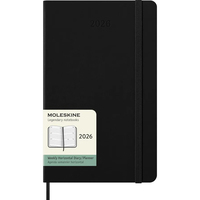 Фото Еженедельник Moleskine 2026 Горизонтальный средний Черный DHB12WH3Y26