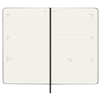 Фото Еженедельник Moleskine 2026 Горизонтальный средний Черный DHB12WH3Y26
