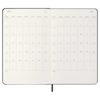 Фото Еженедельник Moleskine 2026 Горизонтальный средний Черный DHB12WH3Y26
