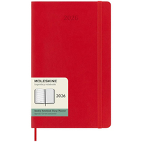 Фото Еженедельник Moleskine 2026 средний Мягкий Красный DSF212WN3Y26