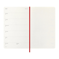 Фото Еженедельник Moleskine 2026 средний Мягкий Красный DSF212WN3Y26