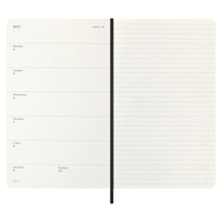 Фото Еженедельник Moleskine 2026 средний Мягкий Черный DSB12WN3Y26