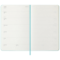 Фото Еженедельник Moleskine 2026 средний Аквамарин DHB2412WN3Y26