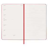 Фото Еженедельник Moleskine 2026 средний Красный DHF212WN3Y26