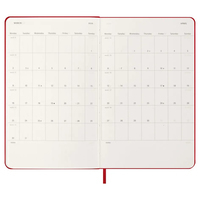 Фото Еженедельник Moleskine 2026 средний Красный DHF212WN3Y26
