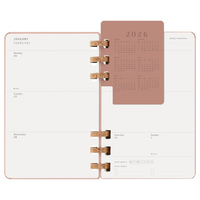 Фото Еженедельник Moleskine 2026 Spiral средний Миндальный DHSPP2912MWH3Y26